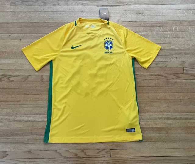 Brazil Nike Dri-Fit Soccer 2016 World Cup Promo Coca Cola Jersey Mens M NWT FIFA