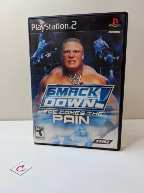 WWE SmackDown Here Comes the Pain (PlayStation 2 PS2) Game Disc and Case Black
