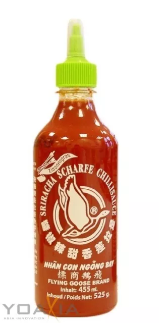 [ 455ml ] FLYING GOOSE Sriracha scharfe Chilisauce mit ZITRONENGRAS