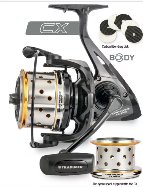 TRABUCCO CAST force CX 8000 surfcasting reel FULL CARBON BODY