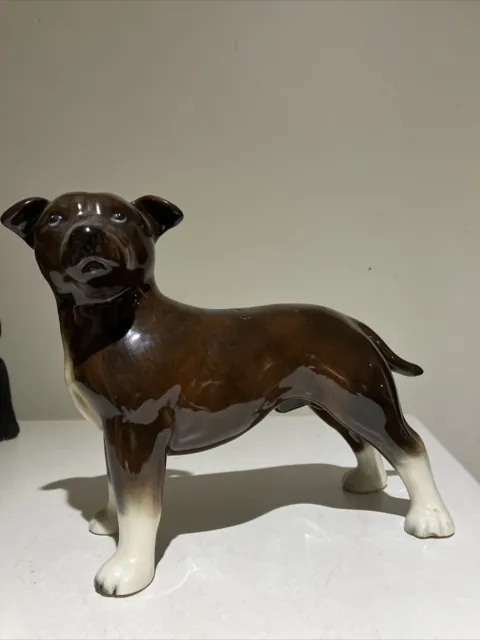 Vintage Staffordshire Bull Terrier Figurine