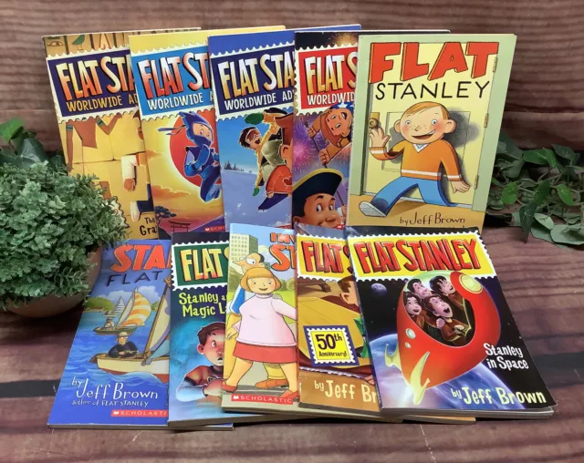 Flat Stanley Lot 10 Pb Chapter Books!! *Free Shipping*  B-9 #510