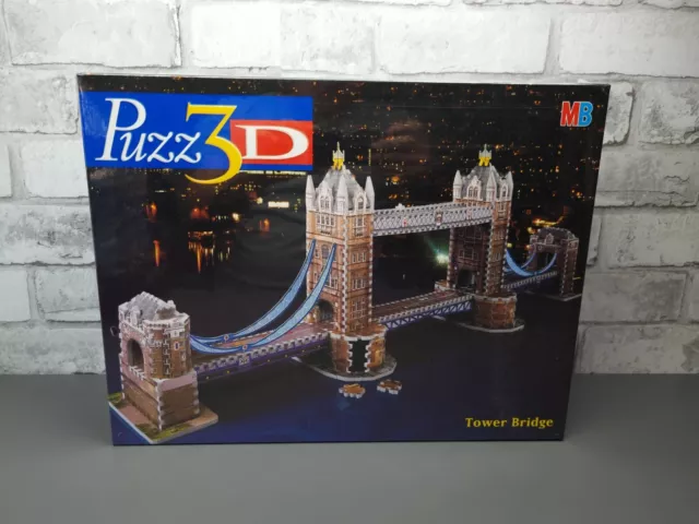 werkgelegenheid Goneryl lastig PUZZ 3D TOWER BRIDGE 819 Piece 3D Jigsaw Puzzle by MB *NEW & SEALED*  retired £34.95 - PicClick UK