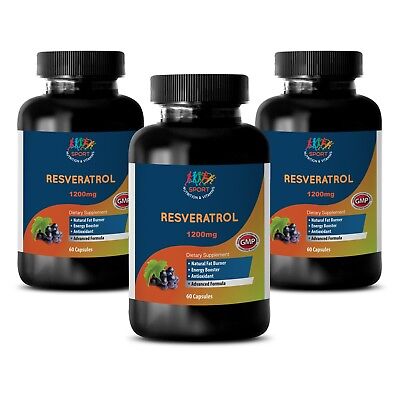Ingredientes Natrurales - Resveratrol Supreme 1200 - Antioxidante - 3 B 180 Ct