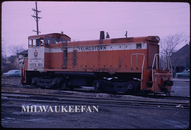 Original Kodachrome slide Youngstown Sheet & Tube SW1500 911 East Chicago IN
