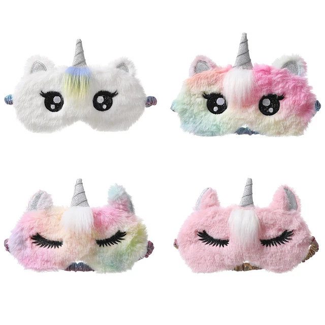 Moda Ojos Grandes Siesta Cubierta para Ojos Vendas para los Vendas Lindo Peluche Parche para Dormir Niños Regalo