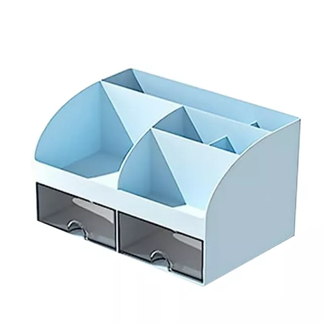 Desk Organiser-Office Organiser with 6 Compartments and 2 Small Drawers,1287