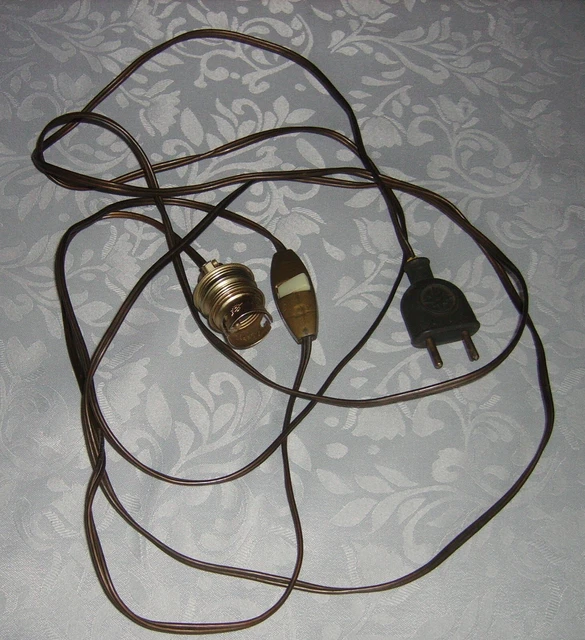 Mipcase Support De Lampe Plafonnier Avec Douille E27, Chaînette En Acier Inoxydable, Interrupteur à Tirette, Base De Lampe Noire 5 Cm, Remplacement D'accessoire Pour Éclairage Intérieur, Kit