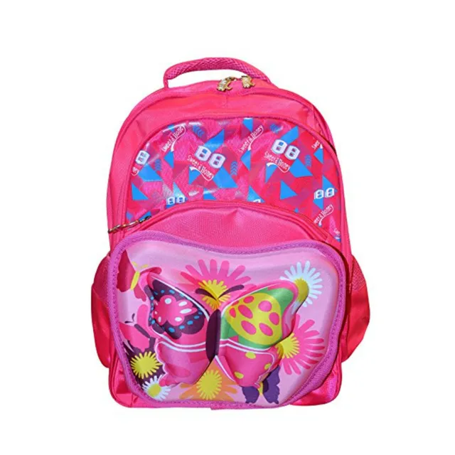 Todd Baby 3D Butterfly Backpack School Bag Rucksack for Kids 15 Inch [Pink]