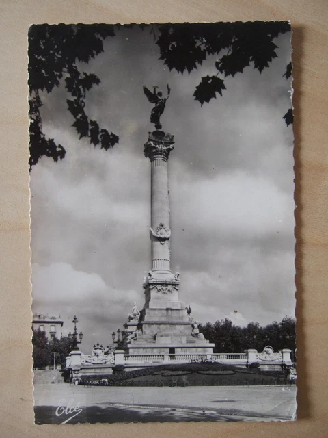 Cpa Bordeaux (33) Le Monument Des Girondins