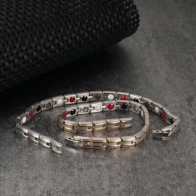 Stainless Steel Energy Magnetic Bracelets Unisex Germanium Bracelet Mens Jewelry