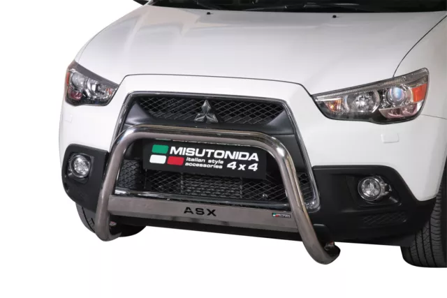 Protection Avant Misutonida Homologué Inox Diamètre 63 Pour Mitsubishi Asx'10/'