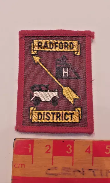 Vintage Boy Scouts Radford District County Area Badge (M)