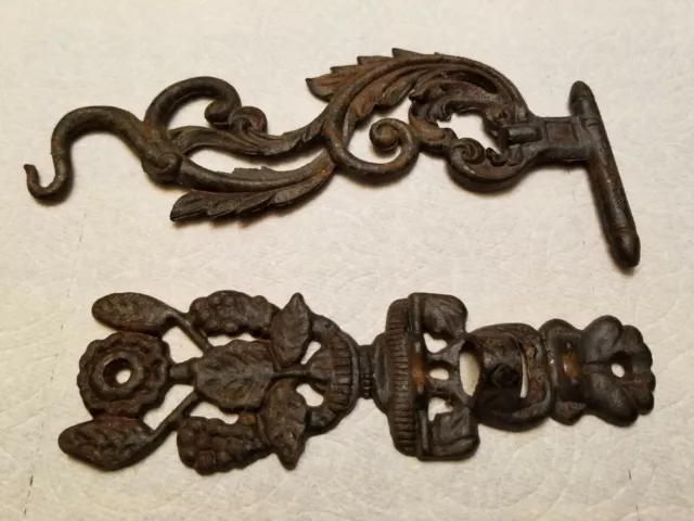 Vintage Victorian Ornate Cast Iron Wall Hook Hanger JM162-JM164A Ships FREE!