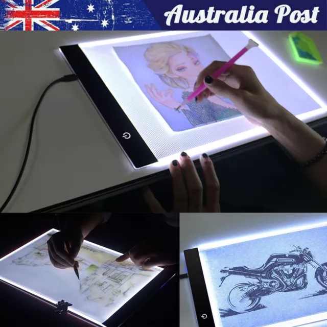 A4 LED Light Copy Tracing Art Tattoo Box Stencil Board Drawing Design Table Pad