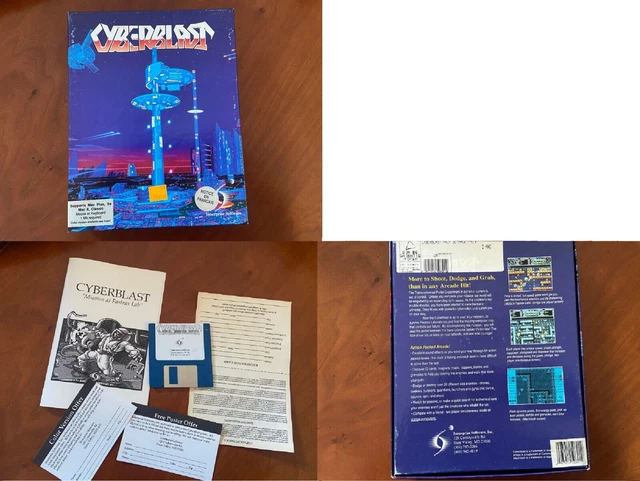 Jeu Cyberblast Big Box Pour Macintosh – Version Vintage, Bon état – Aventure/combat/guerre