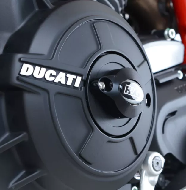 Protezione Carter Motore R&G Per Ducati Diavel 2011 > 2018 Alu Nero Ecs0049Bk 3