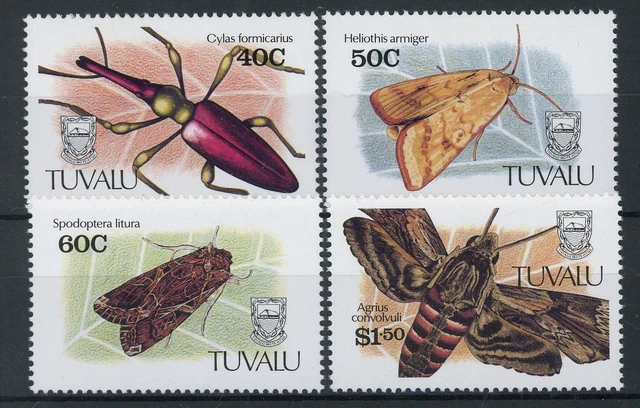 Tuvalu 587-590 postfrisch Insekten #HF378