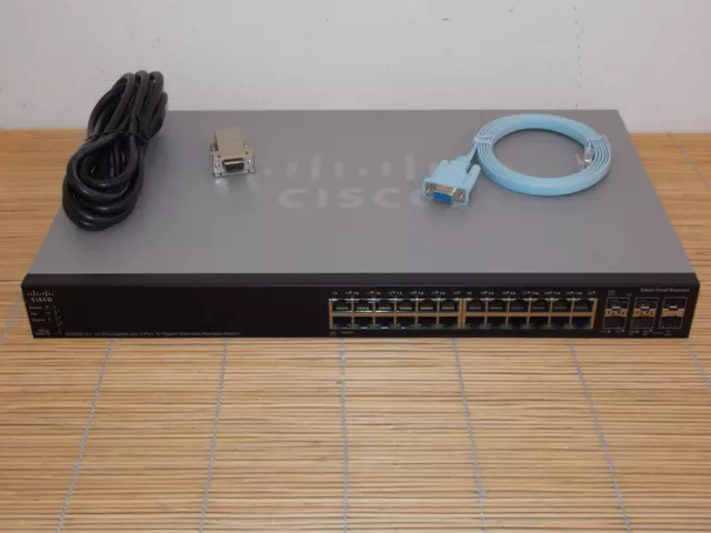 Cisco SG500X-24-K9 24x GE + 4x XG SFP+ Managed Stackable Ethernet Switch