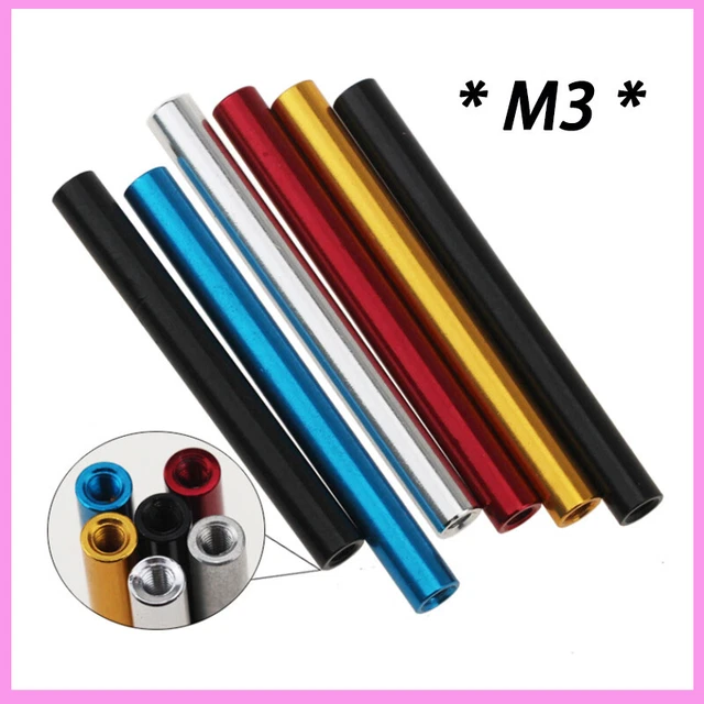 5x M3 Female to Female Sleeve Round Standoff PCB Threaded Spacers Aluminum