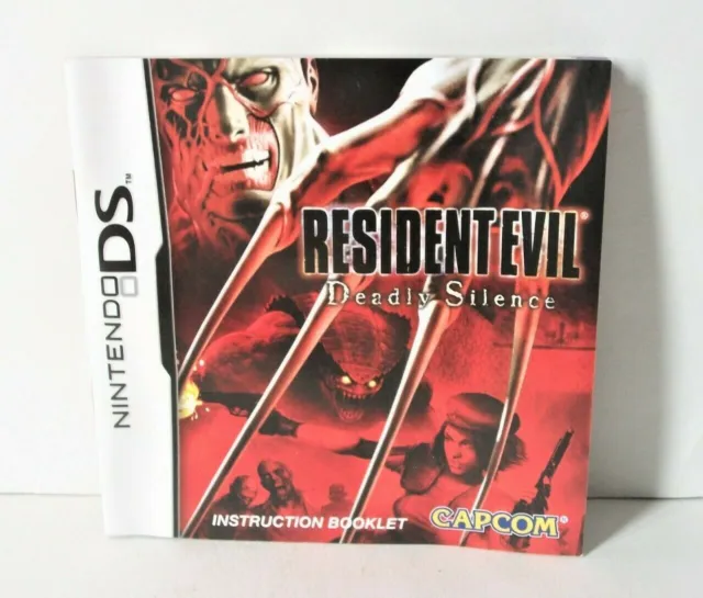 Resident Evil Deadly Silence Manual Only NO GAME Nintendo DS Instruction Booklet