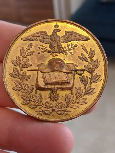 Broche Ancienne Napoléon Bonaparte – Argent Massif – 1811 – XIXe Siècle