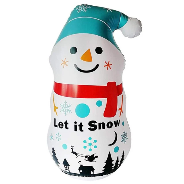 Pupazzo di neve gonfiabile decorazione porta gioielli presepe per bambini PVC