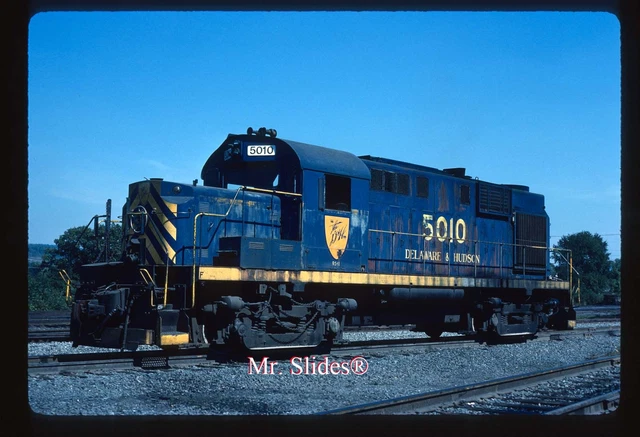 Original Slide D&H Delaware & Hudson ALCO RS11 5010 In 1985 At Binghamton NY