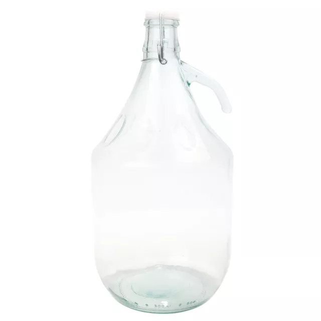 Glass Demijohn 5L Jar Carboy Bottle W/ Swing Top Home Brew Wine Spirits Mead