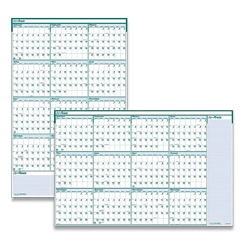 2024 LAMINATED WIPE Off Wall Calendar, Express Track, Reversible, 24 x