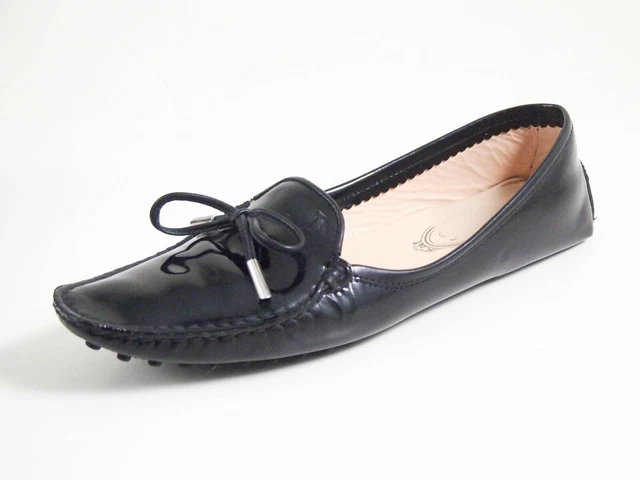 TOD S CONDUITE MOCASSINS Cuir Verni Noir Femmes Chaussure Pointure Eu 39 US 9 EUR 187 34 PicClick FR