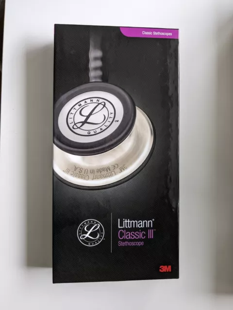 Littmann Classic III Stethoscope - All Black, New Open Box