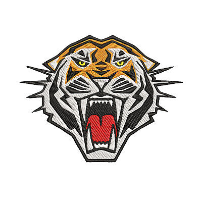Bengal Tiger Head/Face - Iron on Applique/Embroidered Patch