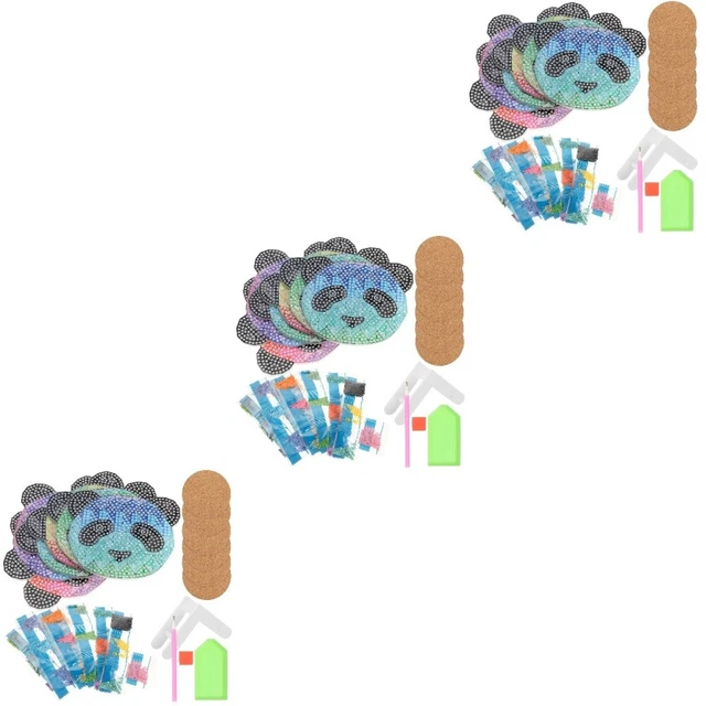 Kits pequeños de dibujo redondo de diamantes de montaña rusa de acrílico