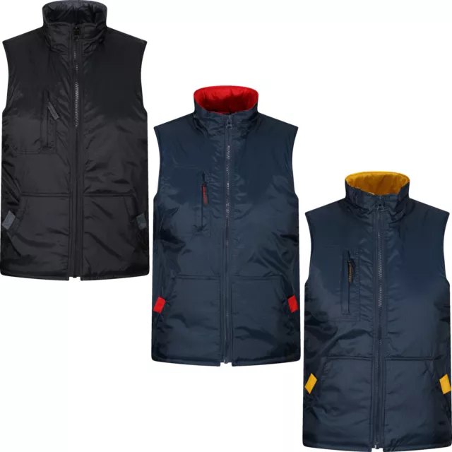 Mens Body Warmer Gilet Multi Pocket Outdoor Zip Up Work Vest Sleeveless Jacket
