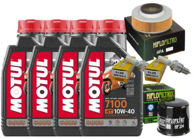 Set Entretien Kawasaki VN 1600 04/06 Motul 7100 10W40 Filtre Huile Air Bougies