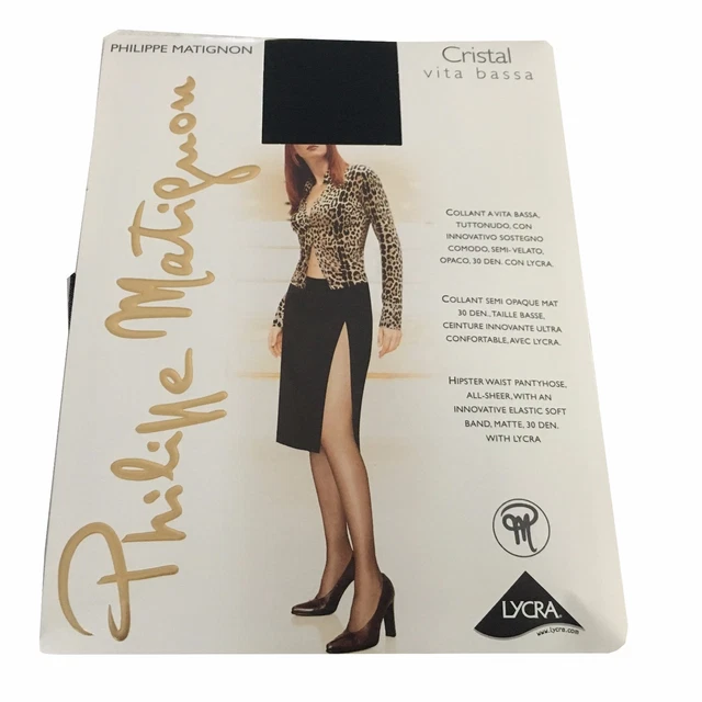 Collants Opaques Philippe Matignon Taille Unique Gris Anthracite - Neuf Avec étiquettes