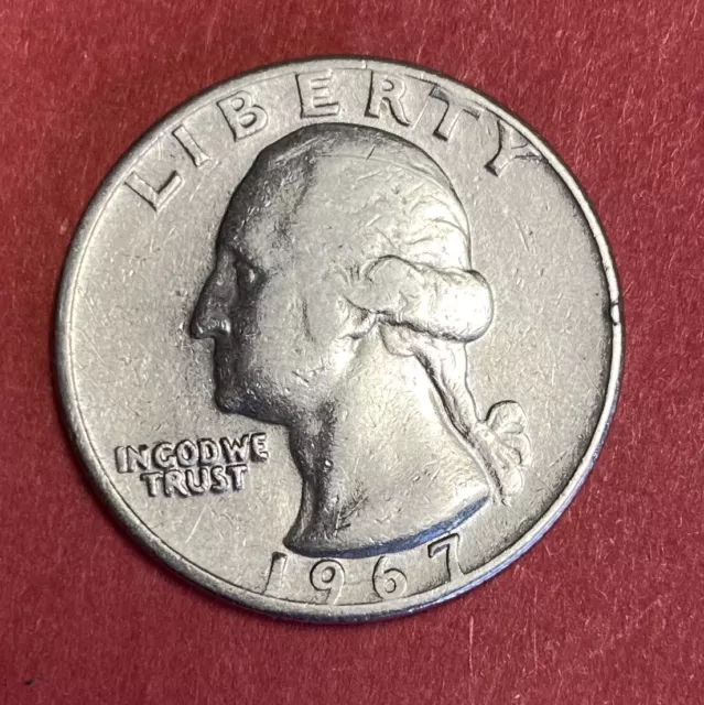 M5 – Münze QUARTER 1/4 DOLLAR 1967 UNITED STATES OF AMERICA