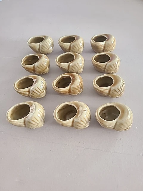 Ensemble de 9 Coupelles en Céramique Écrevisse Vintage, Charles Amand