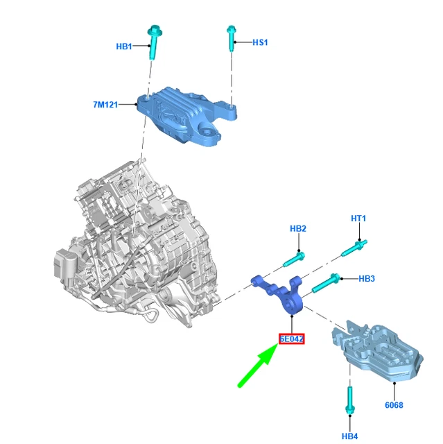 FORD KUGA MK3 Gearbox Mount Bracket 2377447 LX636P093AA NEW GENUINE £