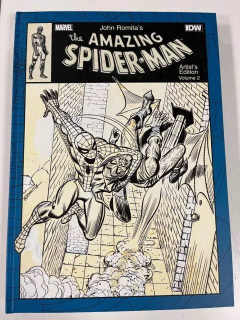 JOHN ROMITA'S AMAZING SPIDER-MAN VOL 2: ARTIST'S EDITION HC: SIGNED w/ SKETCH!!!