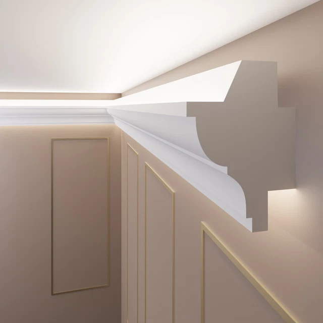 Baguettes D'éclairage LED En Stuc Blanc - 10 Mètres, éclairage Indirect Flexible