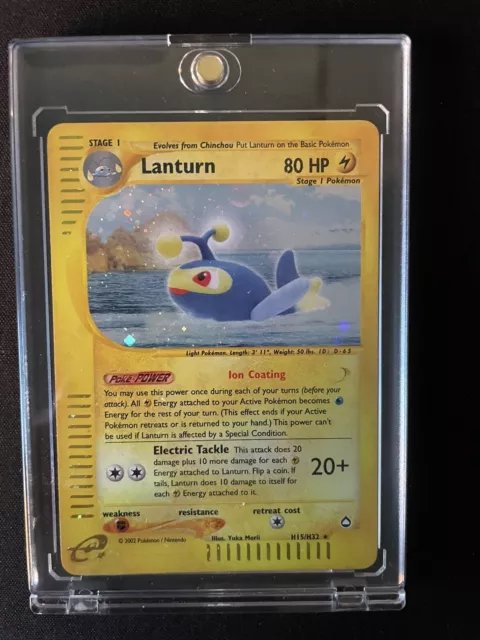 Pokemon E-Serie WOTC Aquapolis Lanturn H15/H32 Holo NM RARE