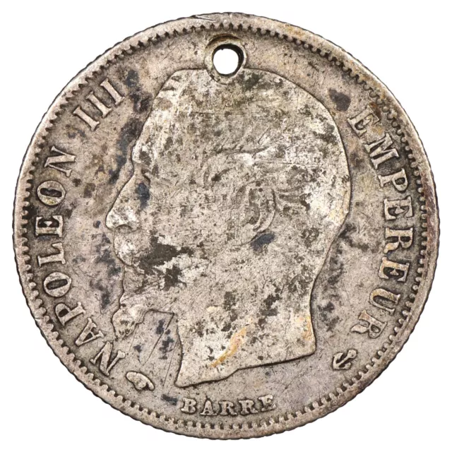 France Napoleon III 50 centimes 1859 Silver tête nue F.187 Gad.414 KM794 Coin