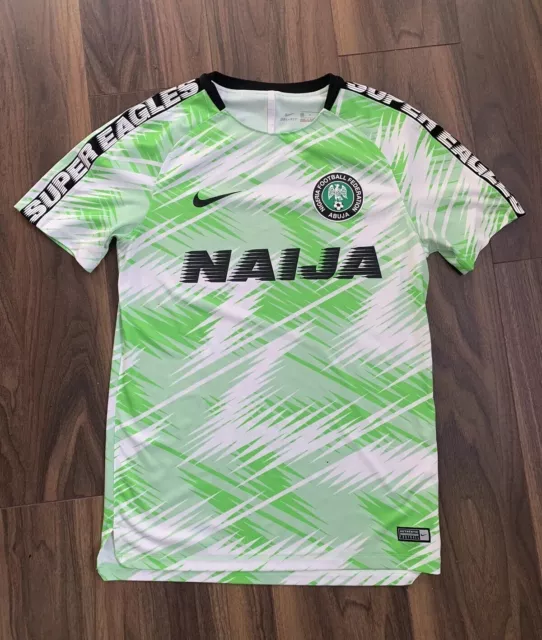 2018 Nigeria World Cup Training Shirt - Medium Nike Official - Super Eagles