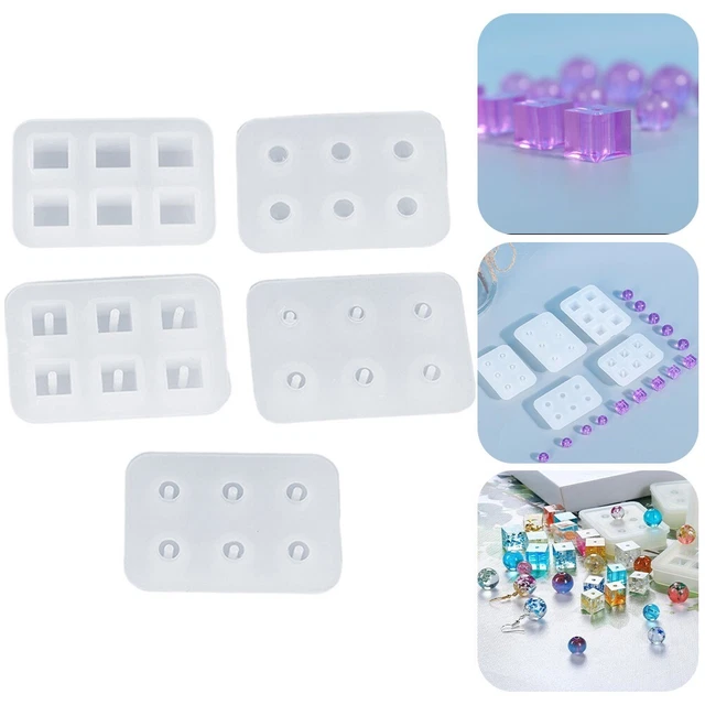 Candy Bead fiore rotondo perline trasparenti graziose in plastica pastello dista