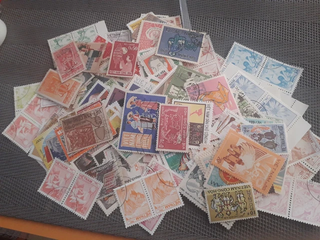 ++++ VRAC 400 TIMBRES NEUFS ET OBLITERES VIETNAM - BON ETAT - à trier +++ LOT 25