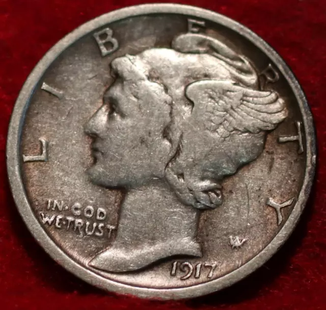 1917-S San Francisco Mint Silver Mercury Dime