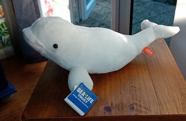 WILD REPUBLIC BELUGA whale large soft toy plush 15 inches £15.00