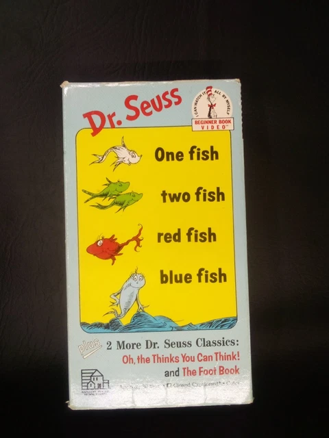 DR. SEUSS ONE Fish Two Fish Red Fish Blue Fish Plus two more VHS $9.00